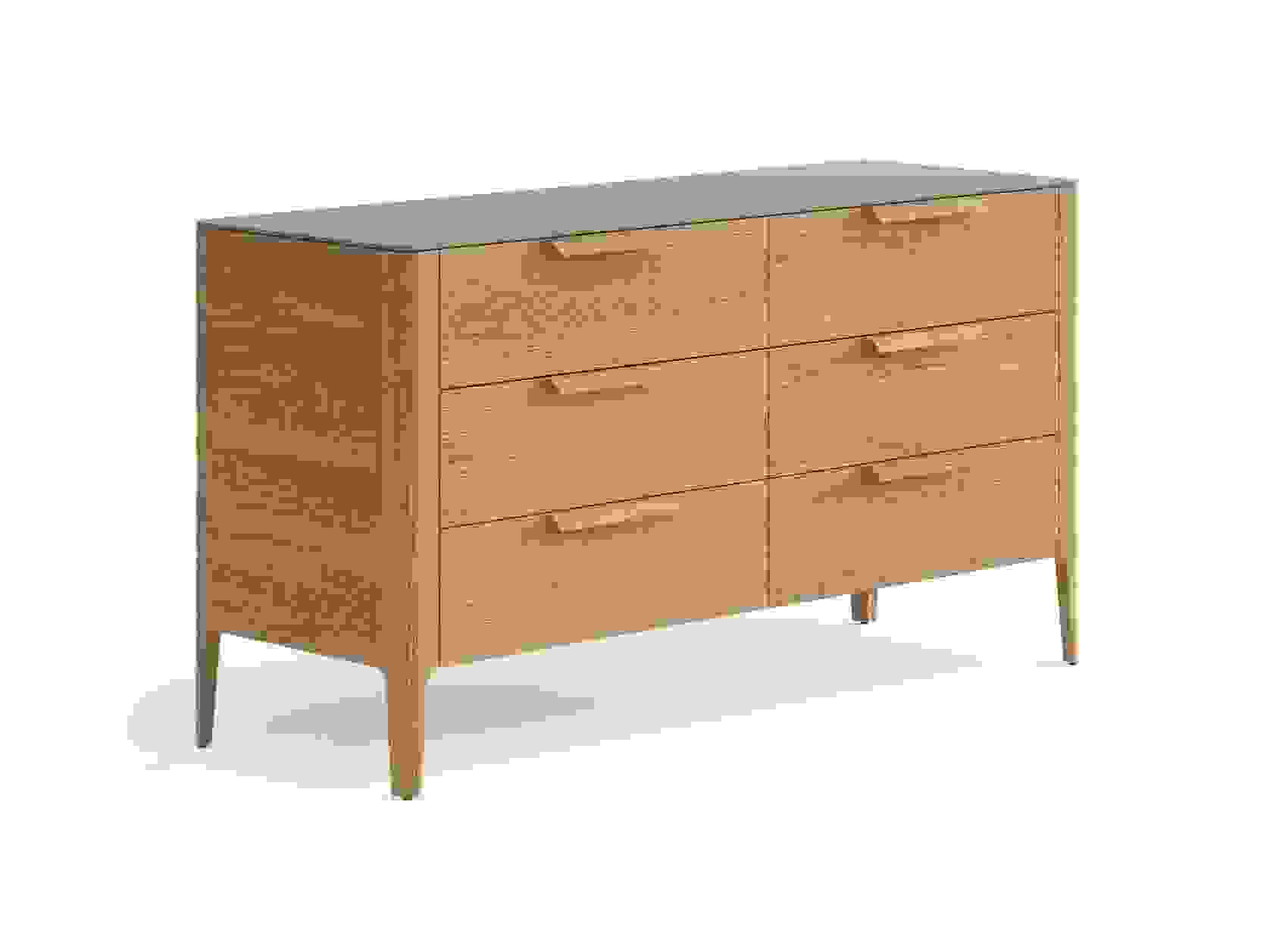 Мебель Комод Piega 6 ящиков. Цвет Дуб мускатный матовый. Материал Массив дуба матовый. Коллекция Комод Piega 6 ящиков. Картинка.