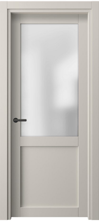 Межкомнатная дверь Нео 2122 ПЭТ светло-серый Сатинированное стекло Цена 27040 ₽ | Volhovec