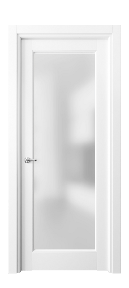 Межкомнатная дверь Toscana Litera 6300 Бук белоснежный Сатинированное стекло Цена 99330 ₽ | Volhovec