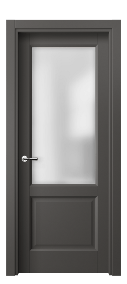 Межкомнатная дверь Галант 1422 ПЭТ графитовый Сатинированное стекло Цена 29560 ₽ | Volhovec