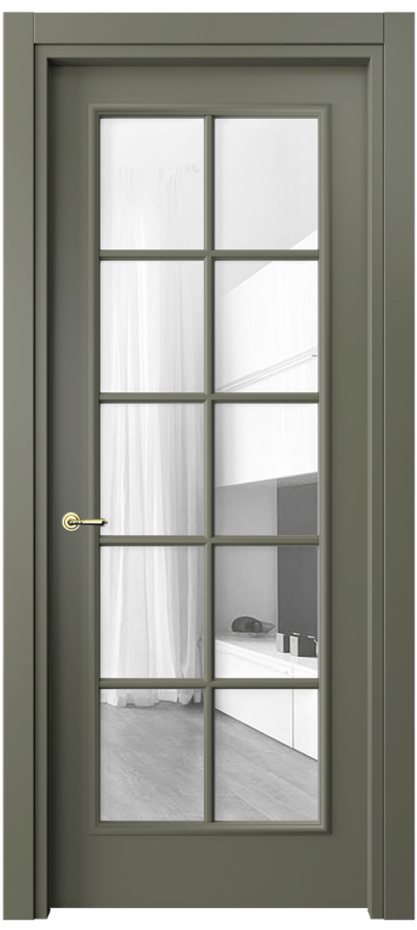 Дверь межкомнатная Paris 8102 Матовый оливковый тёмный Прозрачное стекло, 4 мм Гладкий наличник МОТ Цена 57919 ₽ Наличники уже входят в базовый комплект. Фабрика дверей Волховец 8 (800) 551 43 19 Межкомнатная дверь Paris 8102 Матовый оливковый тёмный Прозрачное стекло, 4 мм Цена 57919 ₽| Volhovec