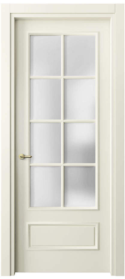 Межкомнатная дверь Paris 8112 Матовый молочно-белый Сатинированное стекло Цена 76020 ₽| Volhovec