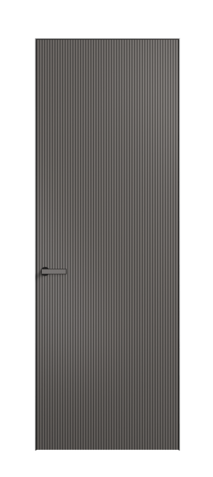 Дверь межкомнатная Velvet АКП 8201 Матовый классический серый. Скрытый короб Черный Цена 56020 . Фабрика дверей Волховец 8 (800) 551 43 19 Межкомнатная дверь Velvet АКП 8201 Матовый классический серый. Цена 56020  | Volhovec