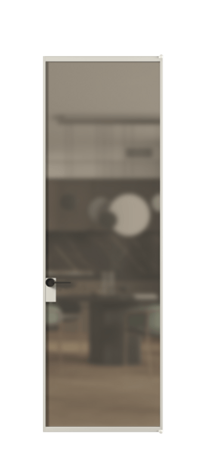 Алюминиевая дверь АЛПЛ040.01  Алюминий облачно-серый Сатинированное бронзовое стекло, триплекс, 6 мм. Без короба АОС  Цена 117780 Стоимость комплекта двери включает: 
1. Полотно (600/650/700/750/800/850/900/950*2000-2400 мм).
2. Короб
3. Комплект фурнитуры (2 торцевые петли и магнитный замок с ответной планкой). Фабрика дверей Волховец 8 (800) 551 43 19  Алюминиевая дверь АЛПЛ040.01 Алюминий облачно-серый Сатинированное бронзовое стекло, триплекс, 6 мм Цена 117780  | Volhovec