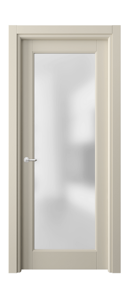 Межкомнатная дверь Toscana Elegante 6300 Бук бежево-серый Сатинированное стекло Цена 99330 ₽ | Volhovec