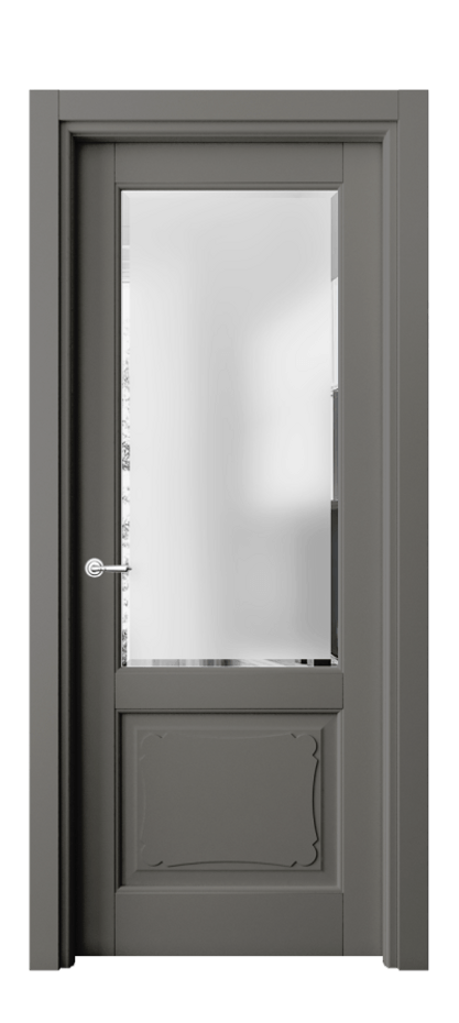 Дверь межкомнатная Toscana Elegante 6322 Бук классический серый Сатинированное стекло с фацетом, 6 мм Гладкий наличник БКЛС Цена 98490 ₽ Наличники уже входят в базовый комплект. Фабрика дверей Волховец 8 (800) 551 43 19 Межкомнатная дверь Toscana Elegante 6322 Бук классический серый Сатинированное стекло с фацетом, 6 мм Цена 98490 ₽ | Volhovec