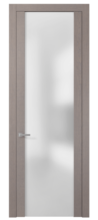 Межкомнатная дверь Planum 4114 Дуб дымчатый Сатинированное стекло. Цена 72130 #CURRENCY# | Volhovec