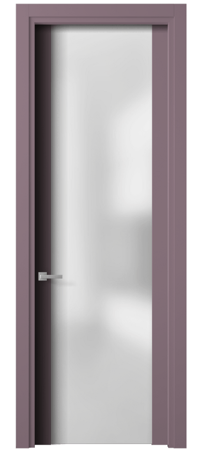 Межкомнатная дверь Planum 4114 Матовый белоснежный Сатинированное стекло Цена 79750 ₽ | Volhovec