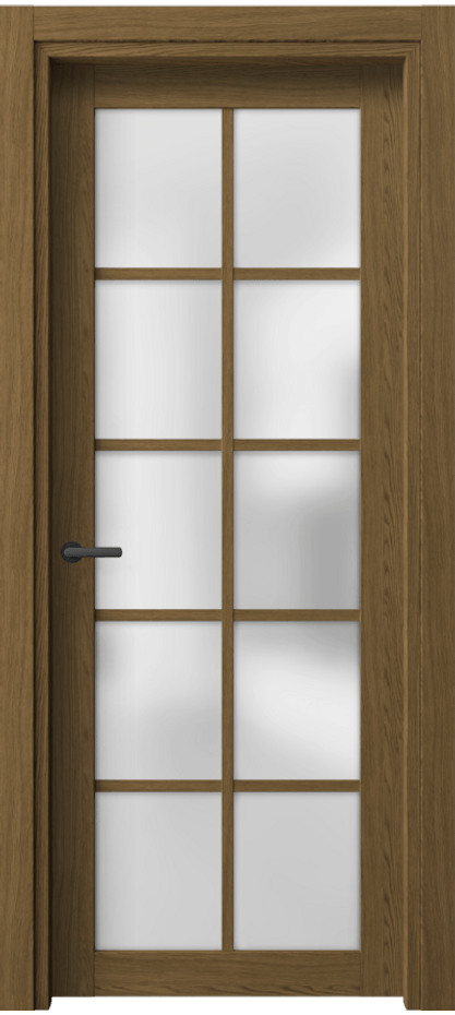 Межкомнатная дверь Нео 2106 Торфяной дуб Сатинированное стекло Цена 35090 ₽ | Volhovec