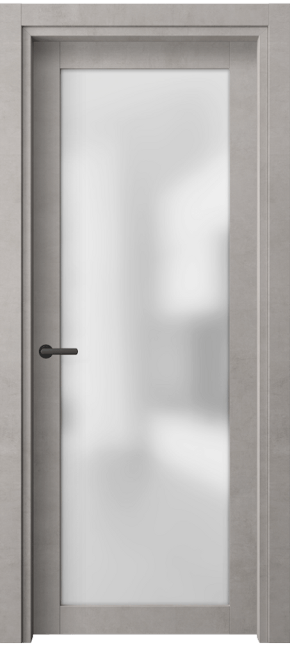 Межкомнатная дверь Neo 2102 Леон серебро Сатинированное стекло Цена 43780 ₽ | Volhovec