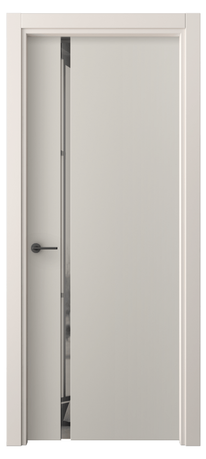 Межкомнатная дверь Freedom 4222 ПЭТ светло-серый Двустороннее серое зеркало, триплекс, 8 мм  Цена 38099 ₽ | Volhovec