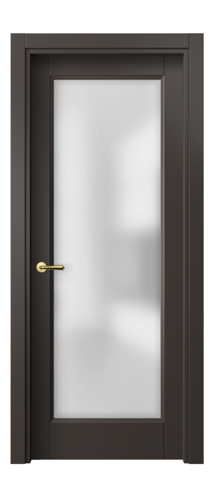 Межкомнатная дверь Галант 1402 Матовый антрацит Сатинированное стекло Цена 45440 ₽ | Volhovec