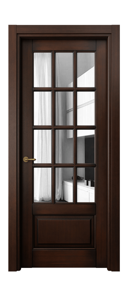 Межкомнатная дверь Toscana Grigliato 6313 Бук тёмный с патиной Двустороннее зеркало, триплекс Цена 142590 ₽ | Volhovec