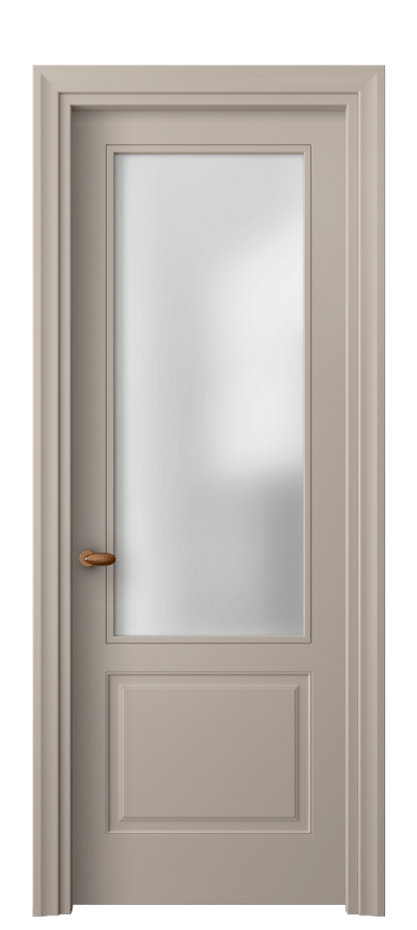 Дверь межкомнатная Esse 8552 Матовый бисквитный Сатинированное стекло Фигурный универсальный наличник МБСК Цена 55520 ₽ Наличники уже входят в базовый комплект. Фабрика дверей Волховец 8 (800) 551 43 19 Межкомнатная дверь Esse 8552 Матовый бисквитный Сатинированное стекло Цена 55520 ₽ | Volhovec