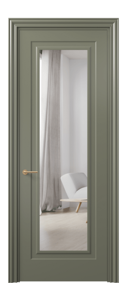 Дверь межкомнатная Mascot 8403 Матовый оливковый тёмный Двустороннее зеркало, триплекс Фигурный наличник МОТ Цена 81580 ₽ Наличники уже входят в базовый комплект. Фабрика дверей Волховец 8 (800) 551 43 19 Межкомнатная дверь Mascot 8403 Матовый оливковый тёмный Двустороннее зеркало, триплекс Цена 81580 ₽ | Volhovec