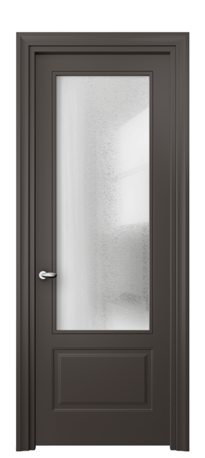 Дверь межкомнатная Esse 8542 Матовый антрацит Фактурное стекло "Лёд", триплекс, 8 мм Фигурный универсальный наличник МАН Цена 60560 ₽ Наличники уже входят в базовый комплект. Фабрика дверей Волховец 8 (800) 551 43 19 Межкомнатная дверь Esse 8542 Матовый антрацит Фактурное стекло "Лёд", триплекс, 8 мм Цена 60560 ₽ | Volhovec
