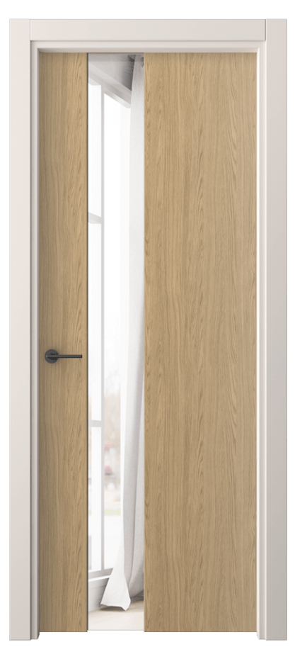 Межкомнатная дверь Freedom 4224 Жемчужный дуб Двустороннее зеркало, триплекс, 6 мм Цена 42310 ₽ | Volhovec