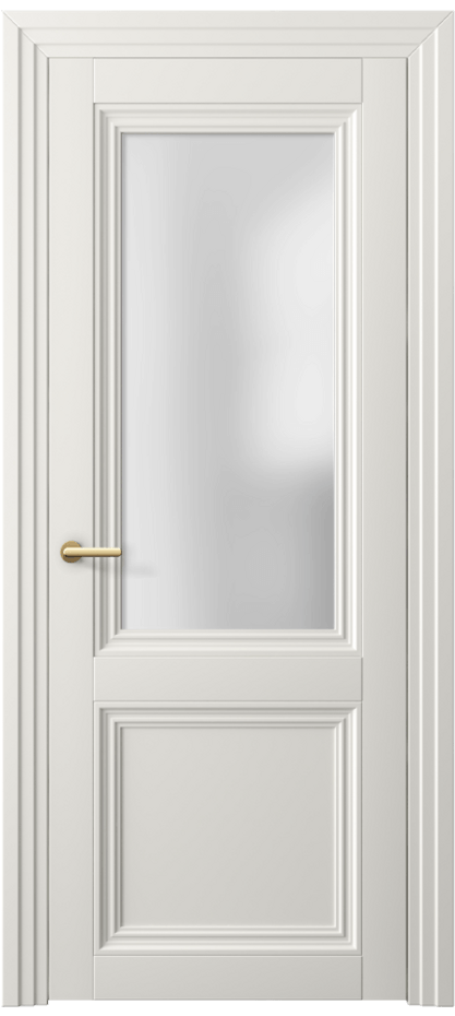 Межкомнатная дверь Centro 2524 Софт-тач белоснежный Сатинированное стекло Цена 40230 ₽ | Volhovec