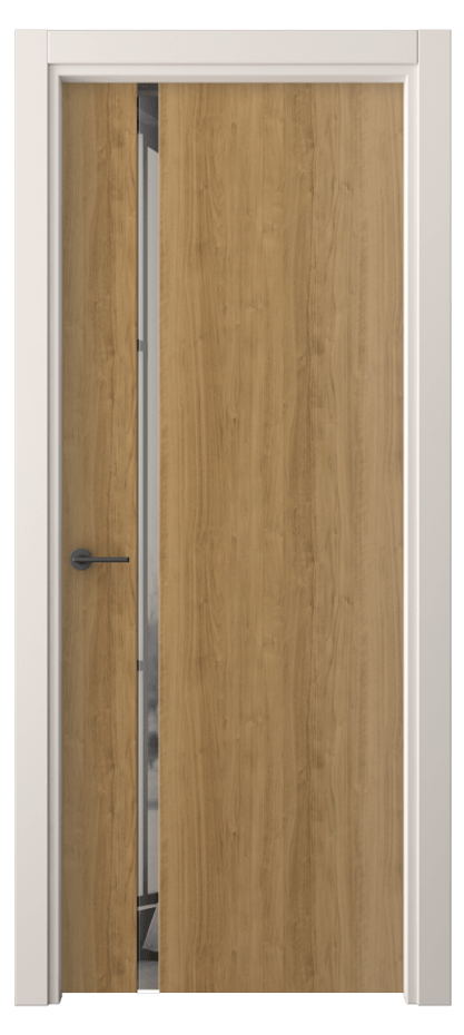 Межкомнатная дверь Freedom 4222 Грецкий орех Двустороннее серое зеркало, триплекс, 8 мм  Цена 42310 ₽ | Volhovec