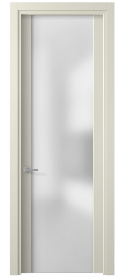 Межкомнатная дверь Planum 4114 Матовый молочно-белый Сатинированное стекло Цена 46790 ₽ | Volhovec
