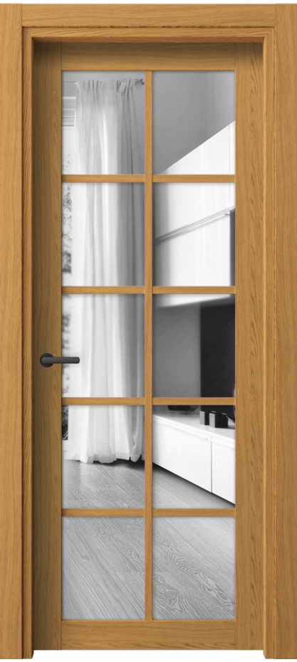 Межкомнатная дверь Neo 2106 Ванильный дуб Двустороннее зеркало, триплекс, 6 мм Цена 38399 ₽ | Volhovec