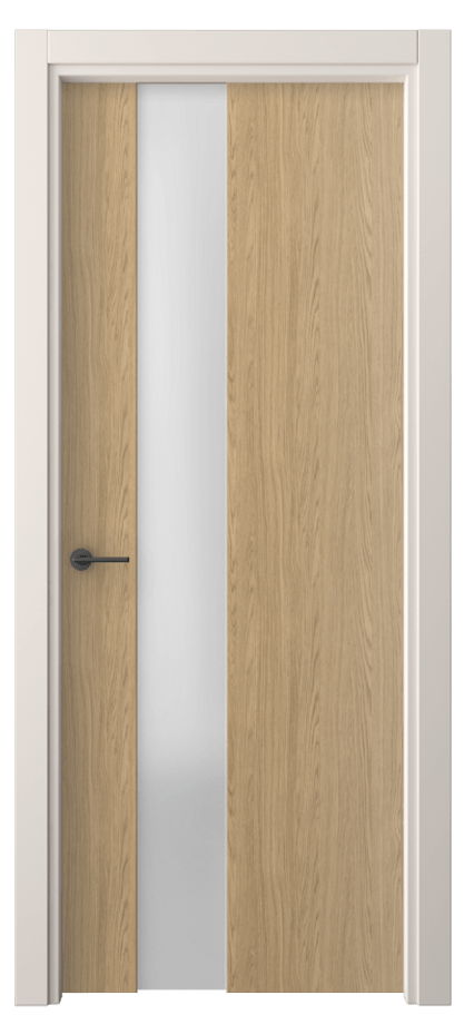 Межкомнатная дверь Freedom 4224 Жемчужный дуб Сатинированное стекло Цена 40210 ₽ | Volhovec