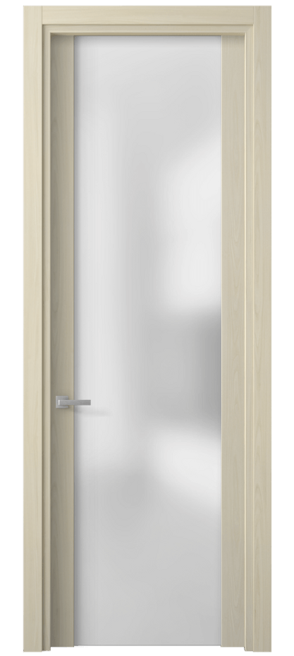 Межкомнатная дверь Planum 4114 Молочный ясень Сатинированное стекло Цена 31410 ₽ | Volhovec