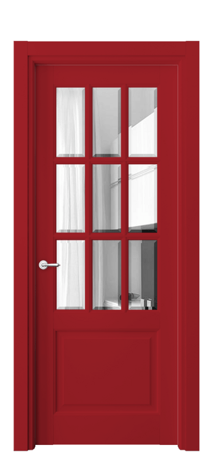 Межкомнатная дверь Toscana Grigliato 6312 Бук белоснежный Прозрачное стекло с фацетом Цена 8000 AZE | Volhovec