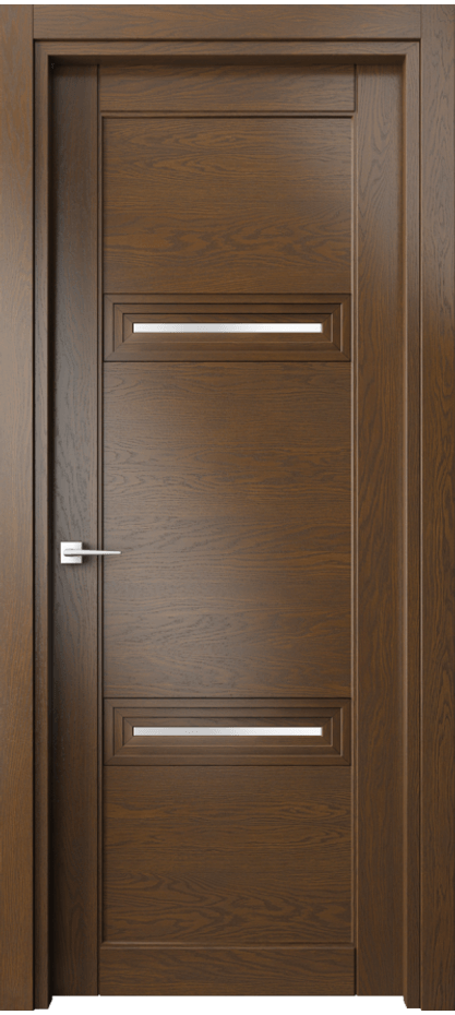 Межкомнатная дверь Ego 6113 Дуб королевский Сатинированное стекло Цена 125260 ₽ | Volhovec