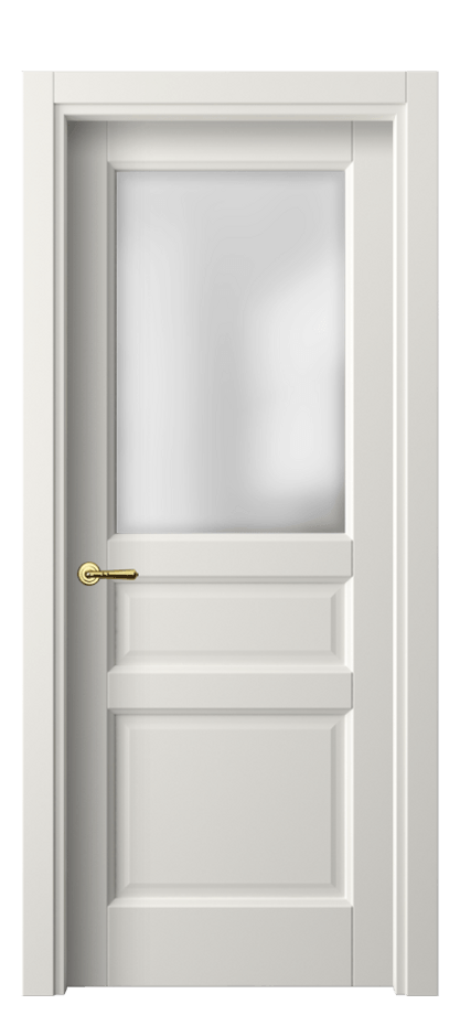 Межкомнатная дверь Galant 1432 ПЭТ белоснежный Сатинированное стекло Цена 26540 ₽ | Volhovec