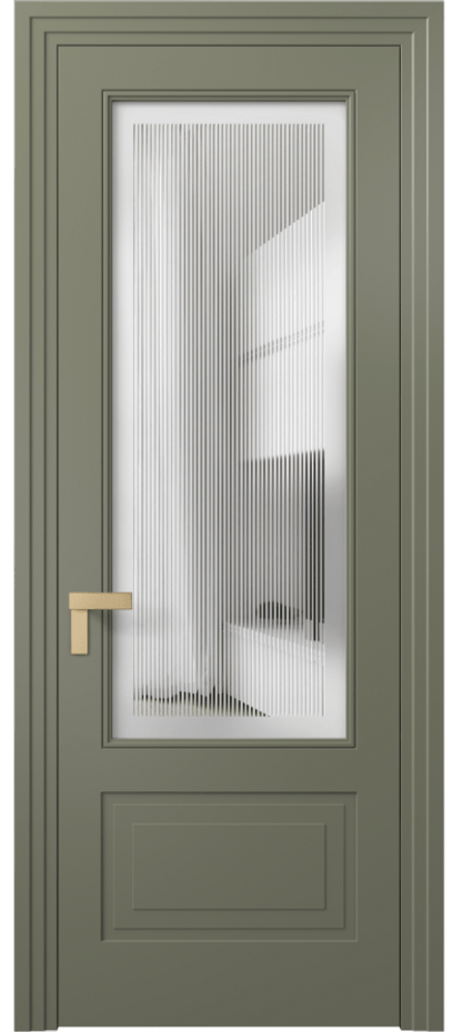 Дверь межкомнатная Rocca 8342 Матовый оливковый тёмный Сатинированное с гравировкой "Каннелюры", триплекс, 7 мм Фигурный наличник МОТ Цена 72990 ₽ Наличники уже входят в базовый комплект. Фабрика дверей Волховец 8 (800) 551 43 19 Межкомнатная дверь Rocca 8342 Матовый оливковый тёмный Сатинированное с гравировкой "Каннелюры", триплекс, 7 мм Цена 72990 ₽ | Volhovec