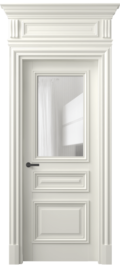 Межкомнатная дверь Antique 7304 Бук жемчуг Рифлёное стекло "Дюна", триплекс Цена 177040 ₽ | Volhovec