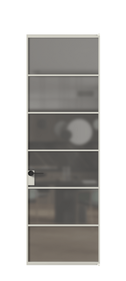 Алюминиевая дверь АЛПЛ040.04 Алюминий тёплый серый Сатинированное серое стекло, триплекс. Без короба АТСР Цена 156940 Стоимость комплекта двери включает:
1. Полотно (600/650/700/750/800/850/900/950*2000-2400 мм).
2. Короб
3. Комплект фурнитуры (2 торцевые петли и магнитный замок с ответной планкой). Фабрика дверей Волховец 8 (800) 551 43 19 Алюминиевая дверь АЛПЛ040.04 Алюминий тёплый серый Сатинированное серое стекло, триплекс Цена 156940 | Volhovec