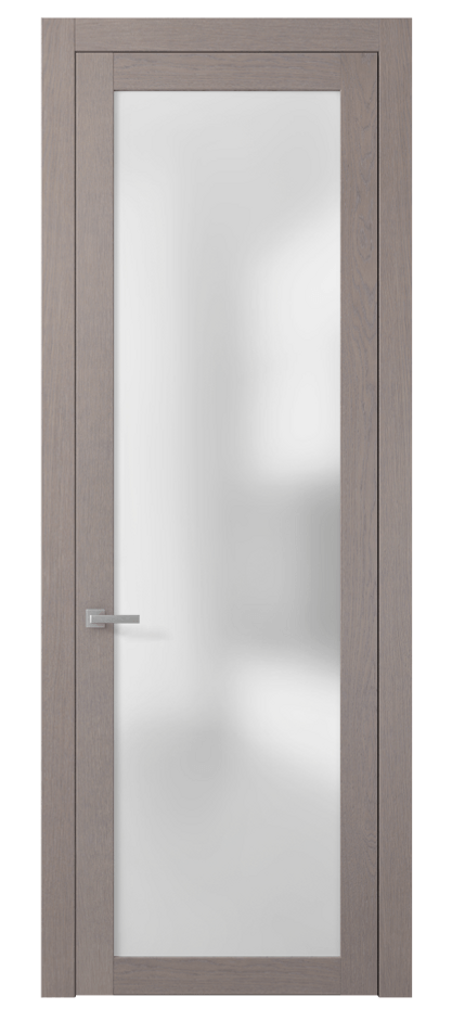 Межкомнатная дверь Planum 2102 Дуб дымчатый Сатинированное стекло. Цена 61740 #CURRENCY# | Volhovec