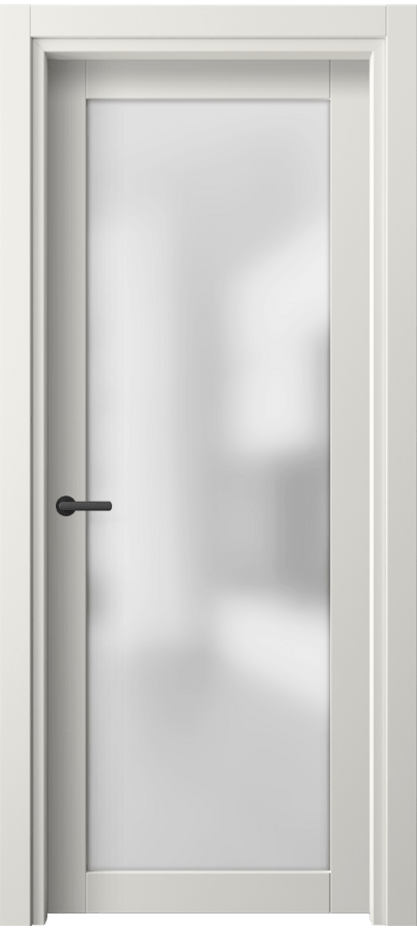 Межкомнатная дверь Neo 2102 Софт-тач белоснежный Сатинированное стекло Цена 26960 ₽ | Volhovec