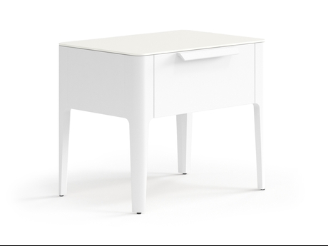 Мебель Тумба прикроватная Piega 1 ящик. Цвет Матовый белоснежный. Материал Гладкая эмаль. Коллекция Тумба прикроватная Piega 1 ящик. Фото. Мебель Тумба прикроватная Piega 1 ящик. Цвет Матовый белоснежный. Материал Гладкая эмаль. Коллекция Тумба прикроватная Piega 1 ящик. Картинка.