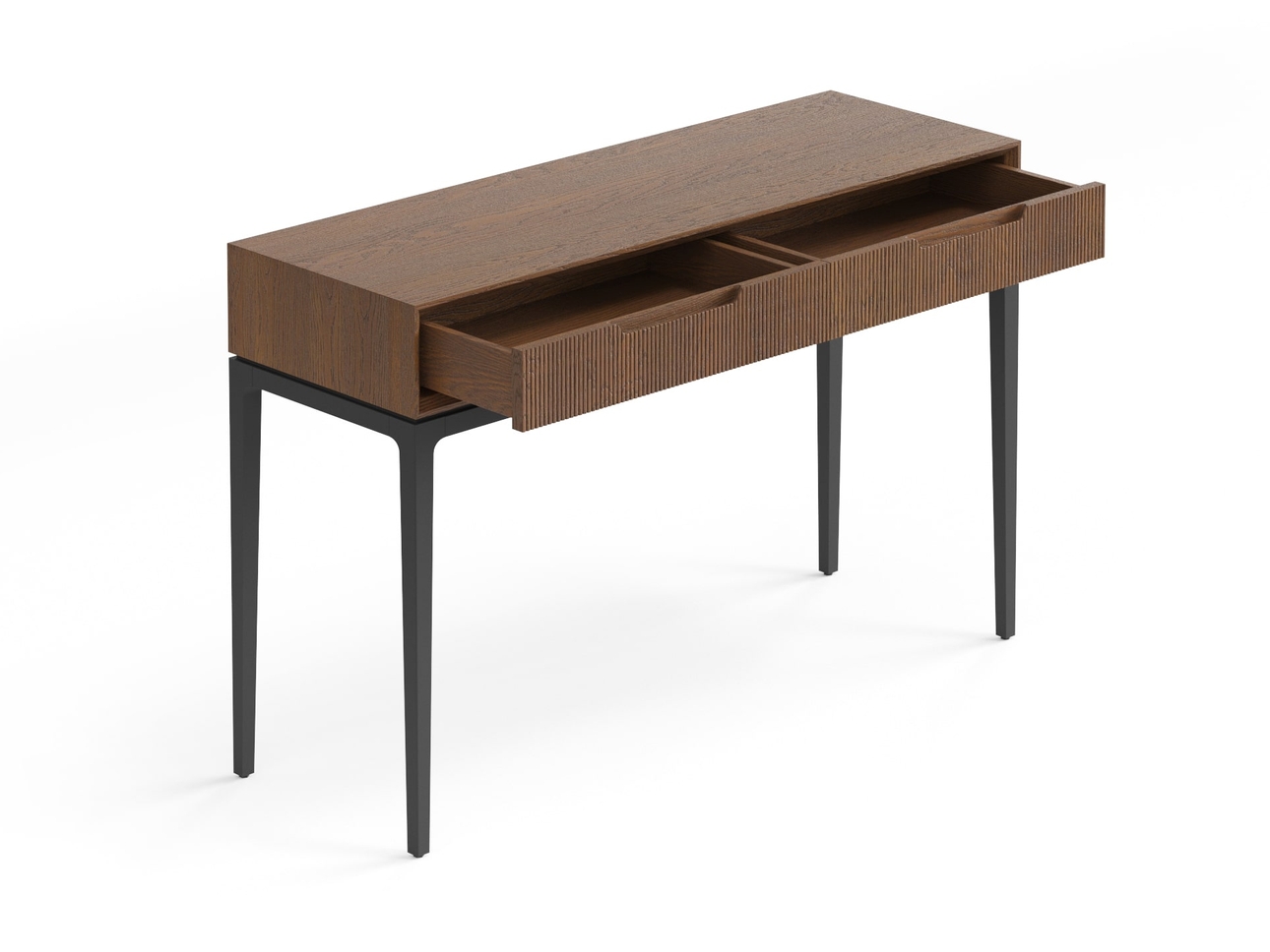 Консоль Velvet 2 ящика дуб туманный матовый