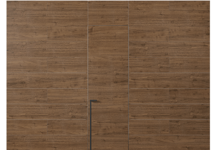 Панели для отделки стен Панель Шпон с эффектом NaturWood. Цвет Орех умбра матовый. Материал Шпон Naturwood. Коллекция Шпон с эффектом NaturWood. Картинка.