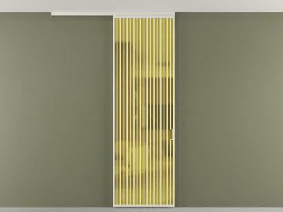 Алюминевая перегородка АЛПР 040.06_БЕЛ_САТ ЖЕЛ_new. Цвет Алюминий Белый. Материал Алюминий. Коллекция Перегородка Formato вдоль стены на потолок одностворчатая. Фото. Алюминевая перегородка АЛПР 040.06_БЕЛ_САТ ЖЕЛ_new. Цвет Алюминий Белый. Материал Алюминий. Коллекция Перегородка Formato вдоль стены на потолок одностворчатая. Картинка.