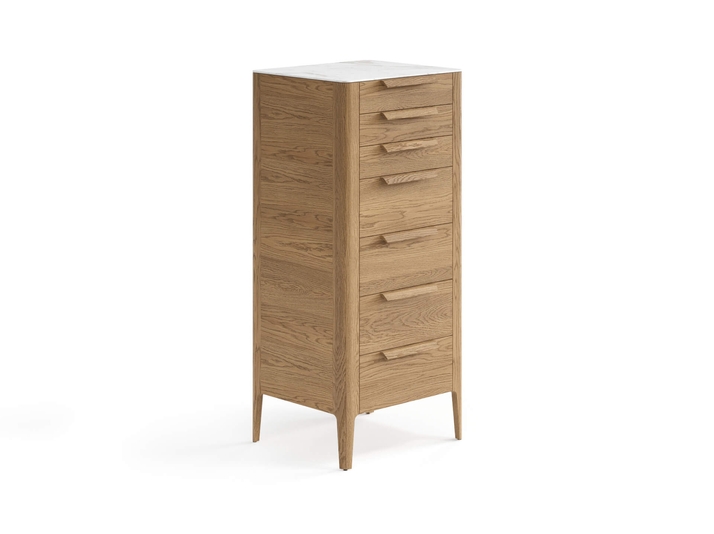 Мебель Комод Piega 7 ящиков. Цвет Дуб мускатный матовый. Материал Массив дуба матовый. Коллекция Комод Piega 7 ящиков. Картинка.