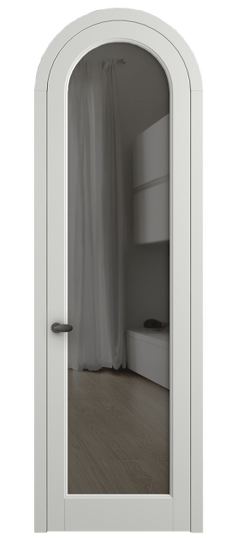 Дверь межкомнатная 6814 МССР Серый триплекс. Цвет Матовый светло-серый. Материал Гладкая эмаль. Коллекция Palazzo. Картинка.