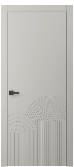 Дверь межкомнатная АКП 8059 МТСР. Цвет Матовый тёплый серый. Материал Гладкая эмаль. Коллекция Linea. Картинка.