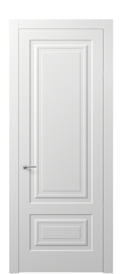 Дверь межкомнатная АКП 8441 МБЛ Матовый белоснежный. Цвет Матовый белоснежный. Материал Гладкая эмаль. Коллекция Mascot. Картинка.