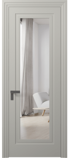 Дверь межкомнатная 8303 МТСР ЗЕР. Цвет Матовый тёплый серый. Материал Гладкая эмаль. Коллекция Rocca. Картинка.