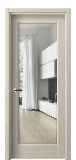Дверь межкомнатная 1402 МБСР ПРОЗ. Цвет Матовый бежево-серый. Материал Гладкая эмаль. Коллекция Galant. Картинка.