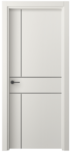 Дверь межкомнатная 4209 СТБЛ. Цвет Софт-тач белоснежный. Материал Полипропилен. Коллекция Freedom. Картинка.