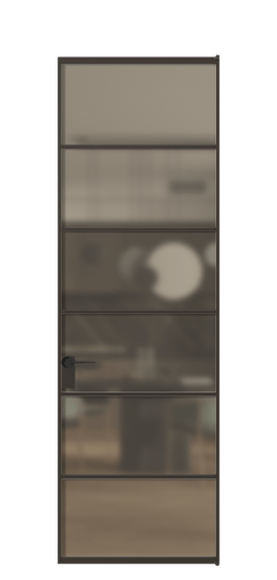 Межкомнатная дверь АЛПЛ040.04 Бронза сатин триплекс ААН. Цвет Алюминий антрацит. Материал Алюминий в эмали. Коллекция Formato. Фото. Дверь межкомнатная АЛПЛ040.04 Бронза сатин триплекс ААН. Цвет Алюминий антрацит. Материал Алюминий в эмали. Коллекция Formato. Картинка.