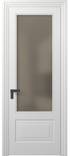 Межкомнатная дверь 8342 МБЛ Бронза сатин. Цвет Матовый белоснежный. Материал Гладкая эмаль. Коллекция Rocca. Фото. Дверь межкомнатная 8342 МБЛ Бронза сатин. Цвет Матовый белоснежный. Материал Гладкая эмаль. Коллекция Rocca. Картинка.