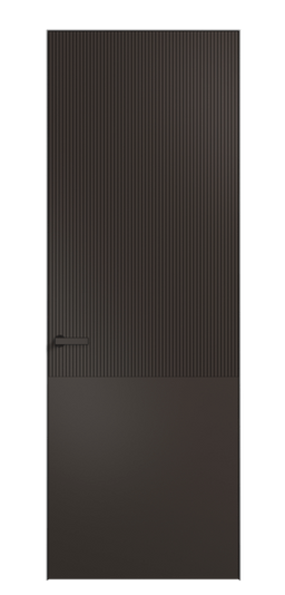 Дверь межкомнатная 8205 МАН. Цвет Матовый антрацит. Материал Гладкая эмаль. Коллекция Вельвет. Картинка.