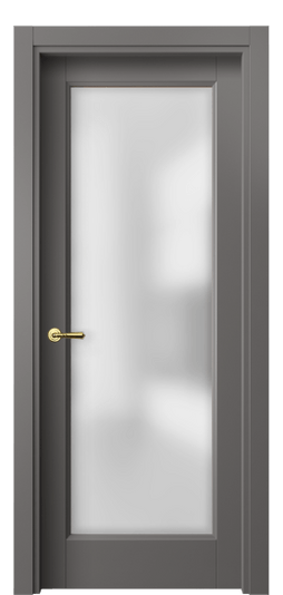 Дверь межкомнатная 1402 МКЛС САТ. Цвет Матовый классический серый. Материал Гладкая эмаль. Коллекция Галант. Картинка.